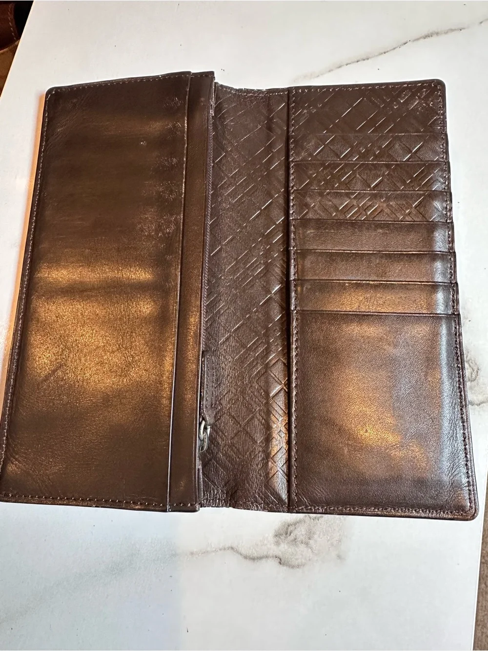 vintage Burberry Black Label Long Wallet.
